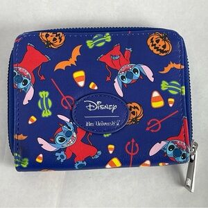 Her Universe Disney Stitch Halloween Folding Zip-Up Wallet